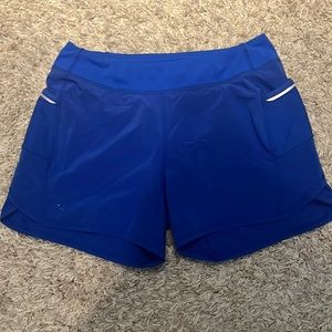 Royal blue athletic shorts